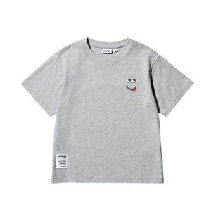 Kids Unisex Short Sleeve Grey Tee T Shirt Signature Eyes